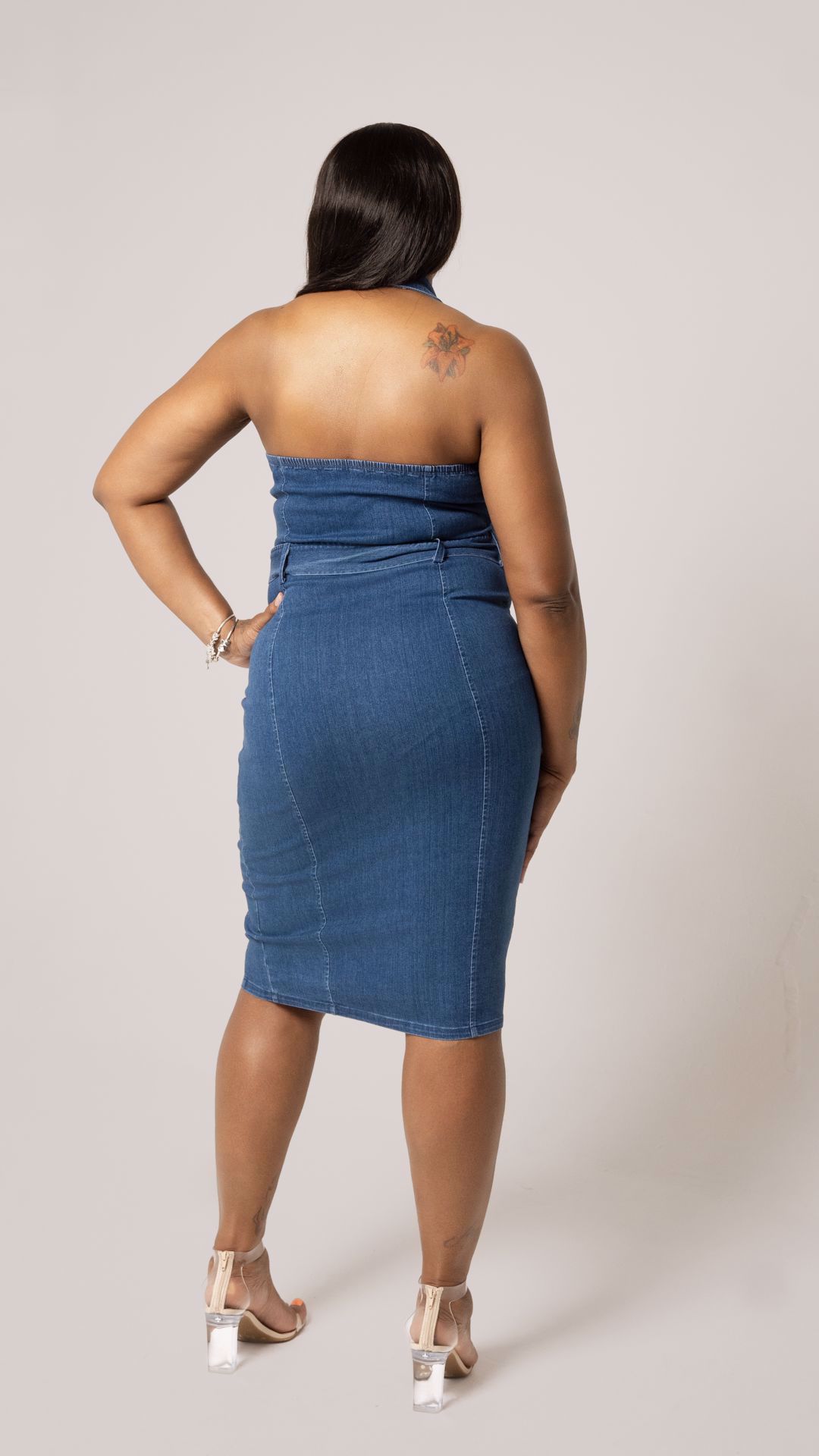 Picture of On The Edge Denim Dress