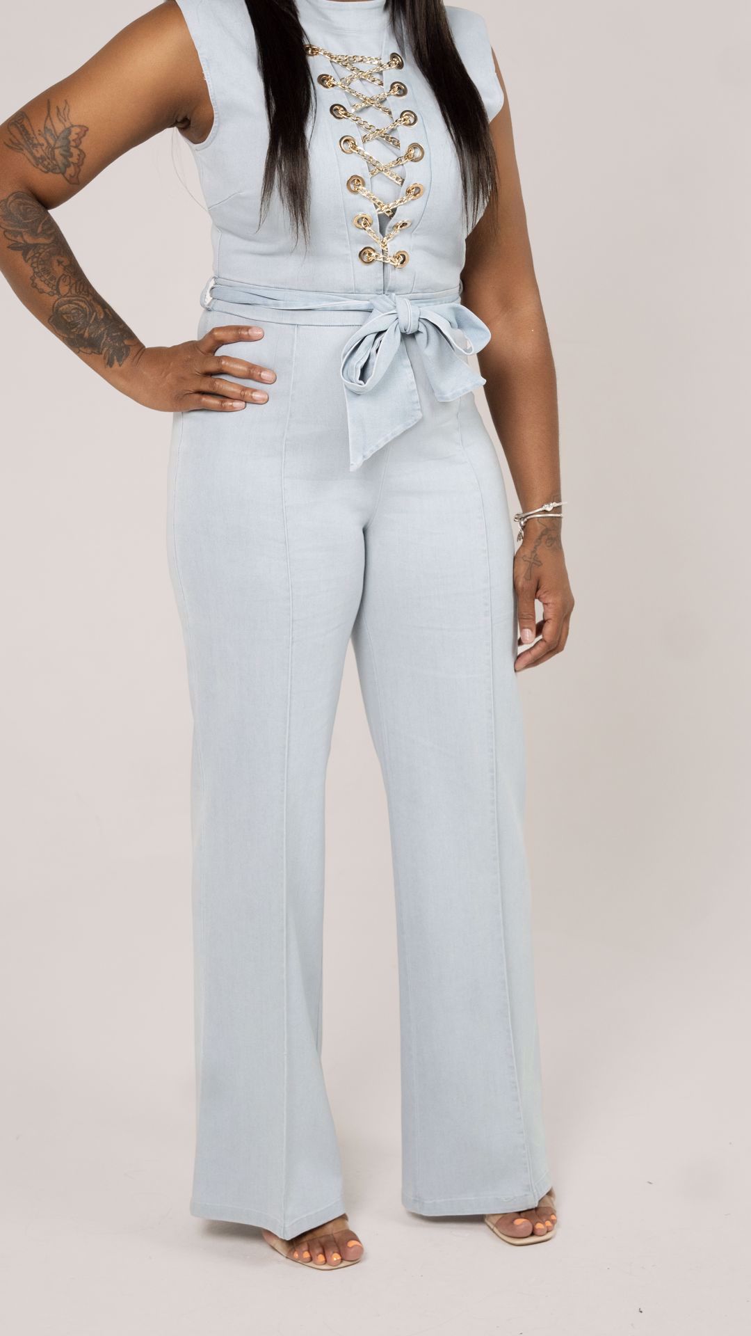 Picture of Early Edition Denim Jumpsuit