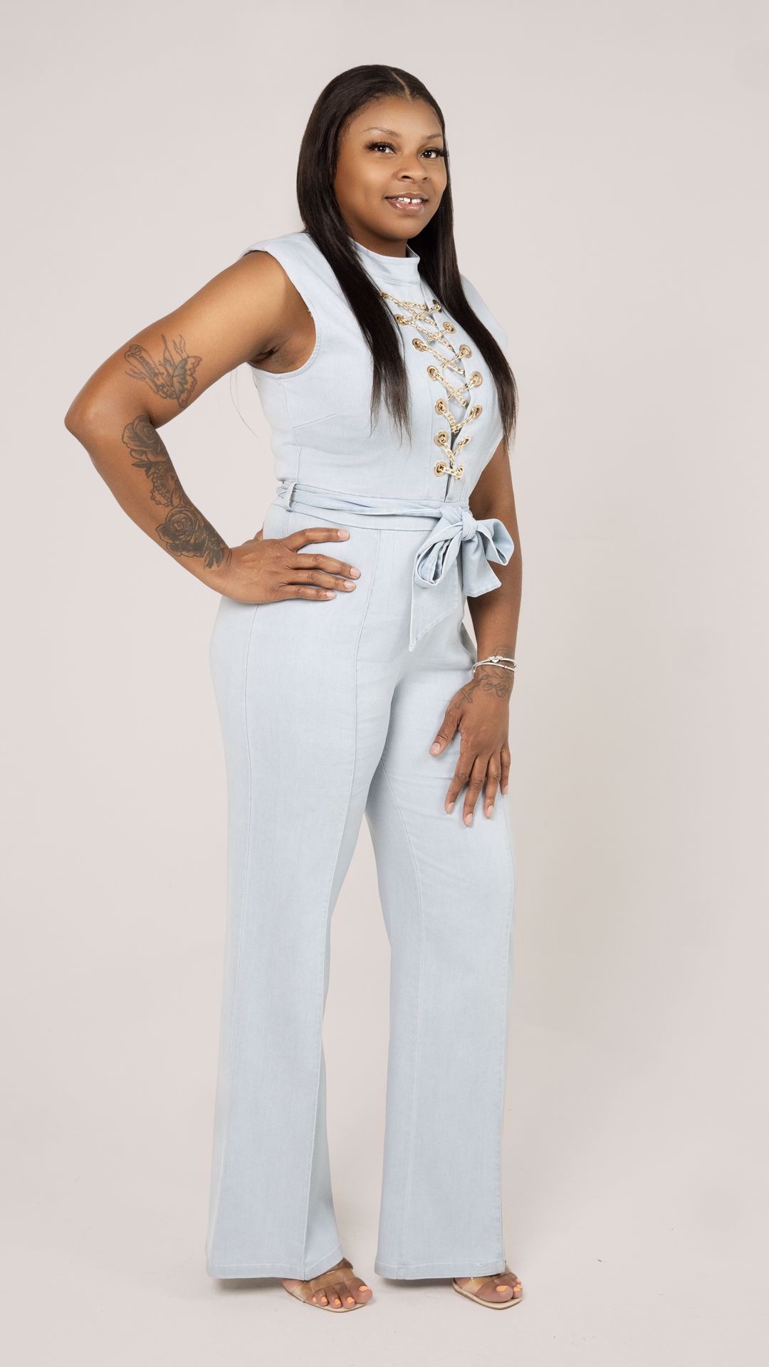 Picture of Early Edition Denim Jumpsuit