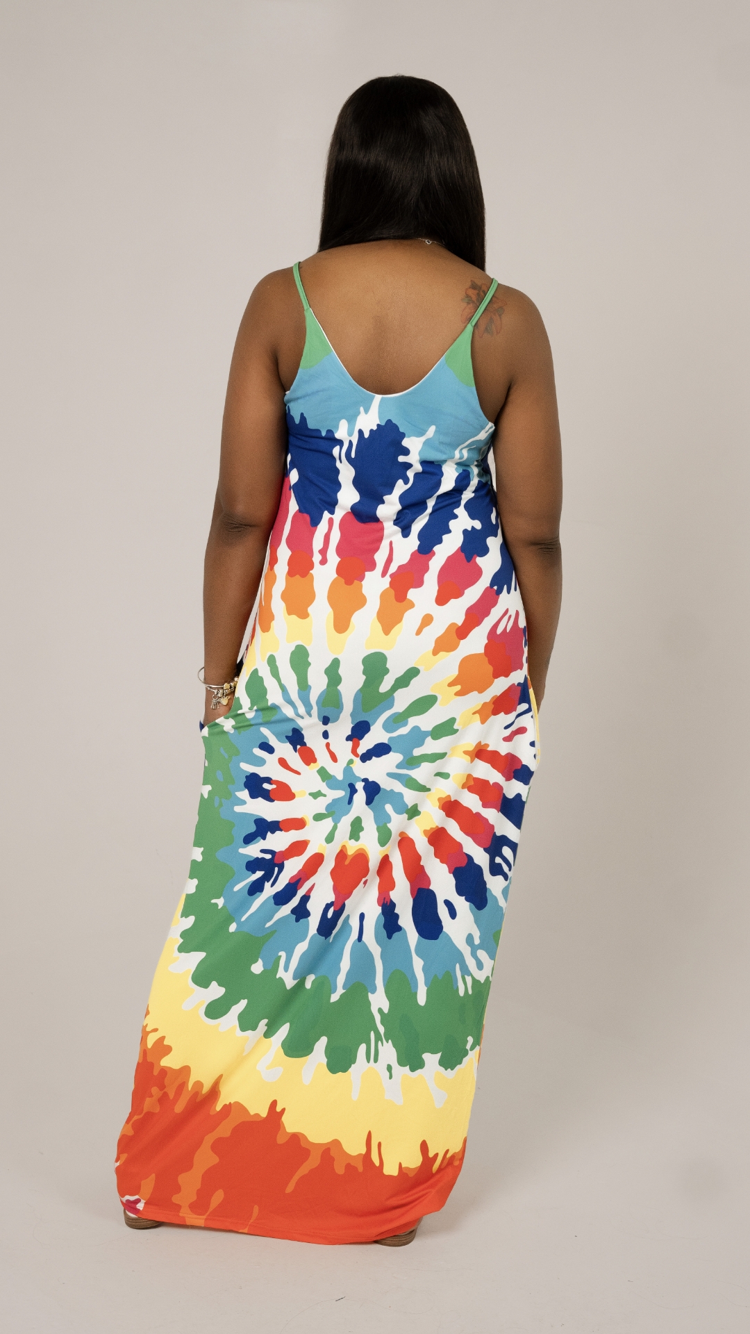 Picture of Rainbow Paint Splatter Dress